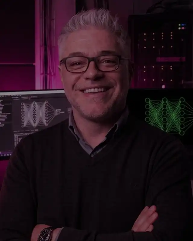 Mario Montanari, Operational AI Consultant and Incubator, in his studio